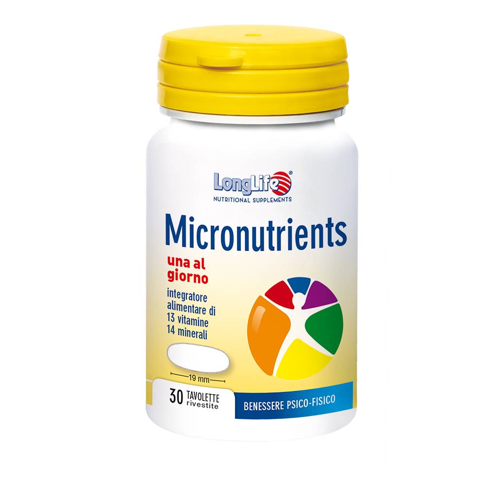 Longlife Micronutrients Integratore Multivitaminico - Minerale 30 tavolette