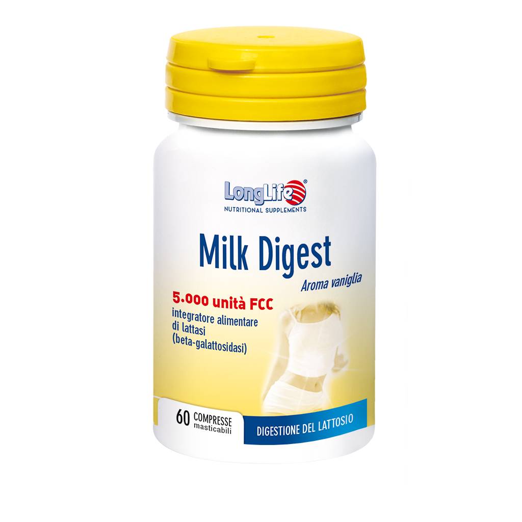 Longlife Milk Digest Integratore Digestione Lattosio 60 capsule