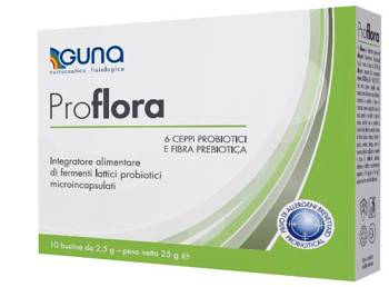 Guna Proflora Integratore per l'Intestino 10 Bustine