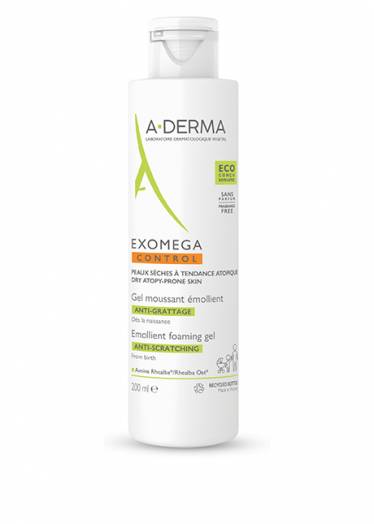 A - Derma Exomega Control Gel Detergente Emolliente Viso e Corpo 200 ml