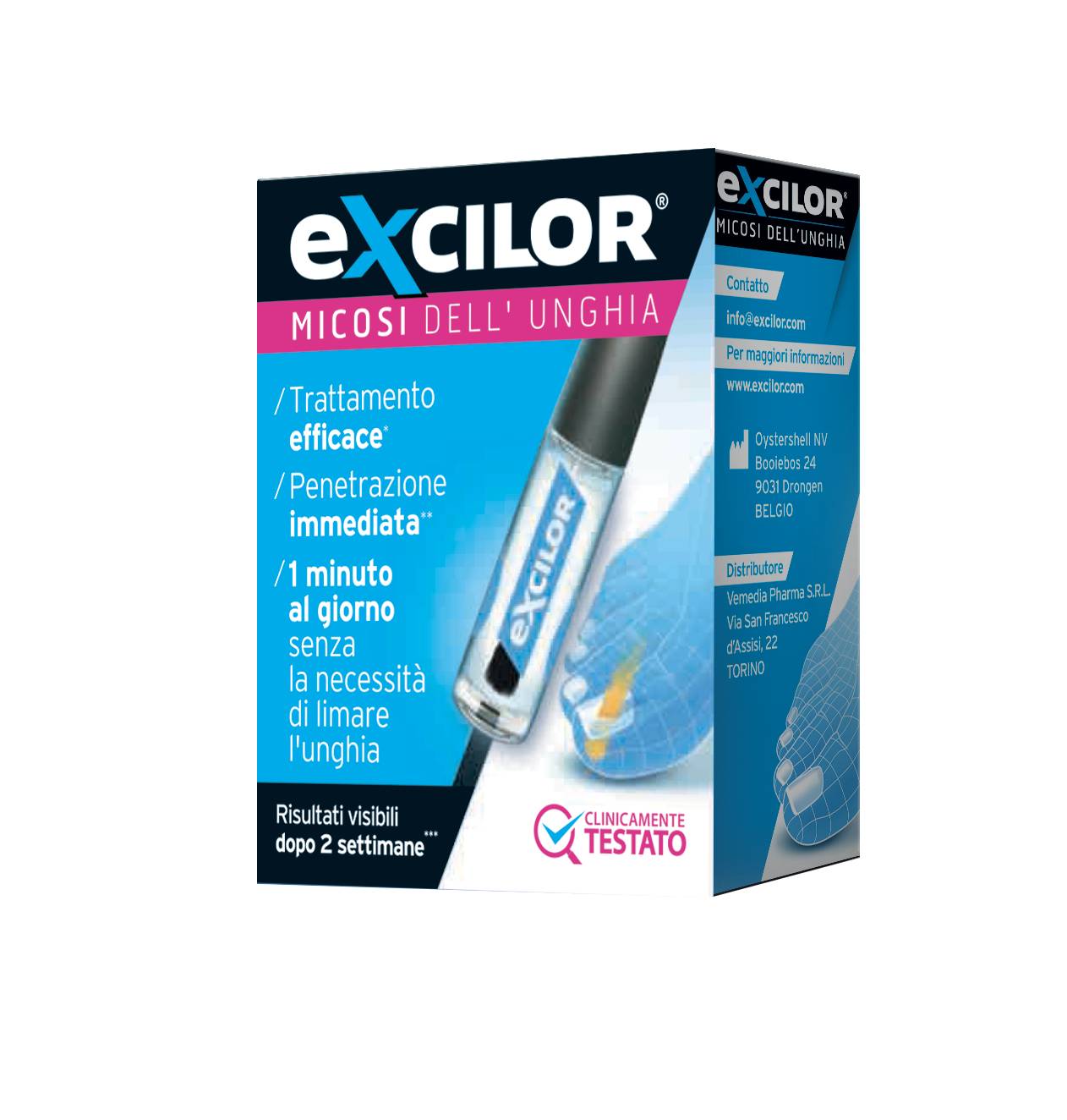 Excilor Micosi dell'Unghia Trattamento Onicomicosi Soluzione con Pennello