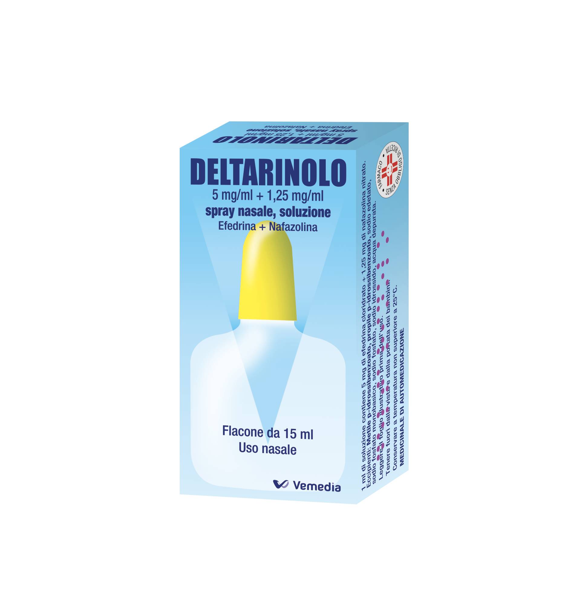 Deltarinolo 0,5% + 0,125% Spray Nasale 15 ml