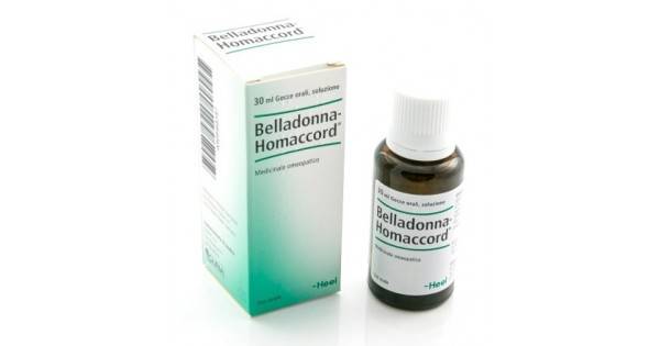 BELLADONNA HOMACCORD*gocce orali 30 ml flacone contagocce