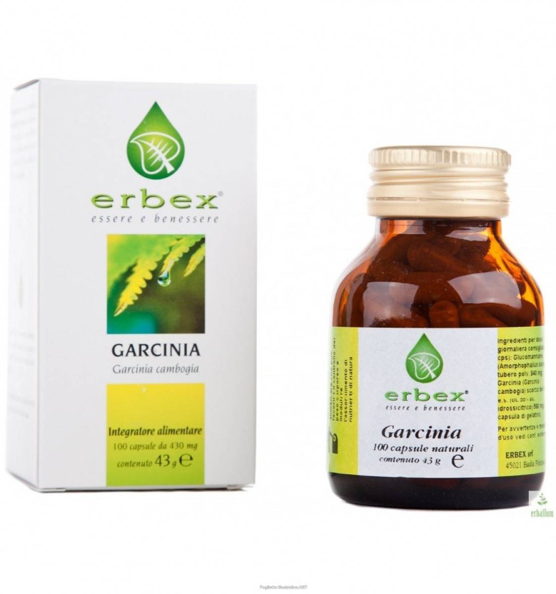 Erbex Garcinia 100 Capsule 430 mg