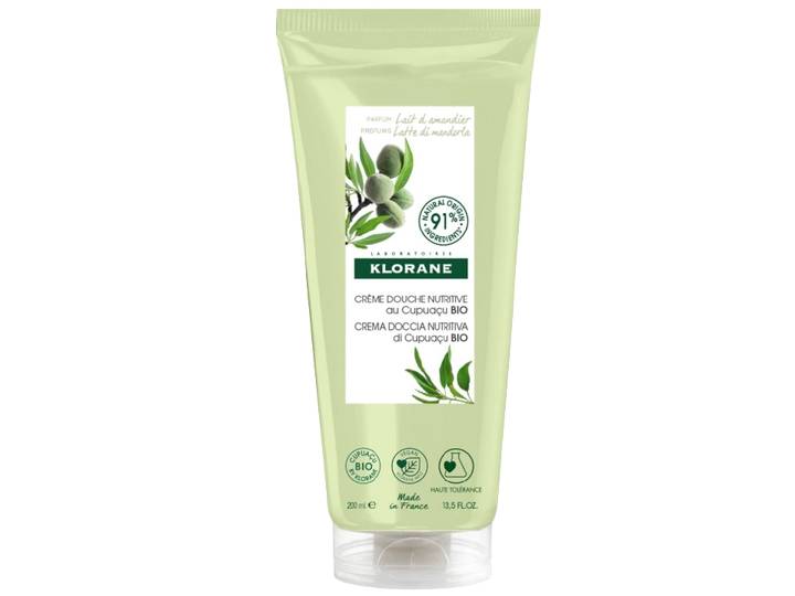 Klorane Crema Doccia Nutritiva al Latte di Mandorla al burro di Cupuacu BIO200 ml