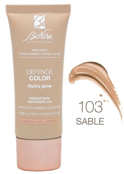 BioNike Defence Color Fondotinta Hydra Glow 103 Sable 30 ml
