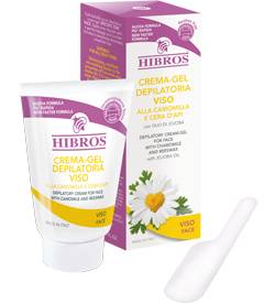 Hibros Crema - Gel Depilatoria Viso alla Camomilla e Cera d'Api 30 ml