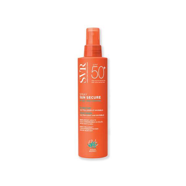 SVR Sun Secure Spray SPF50+ Protezione Solare Viso e Corpo 200 ml