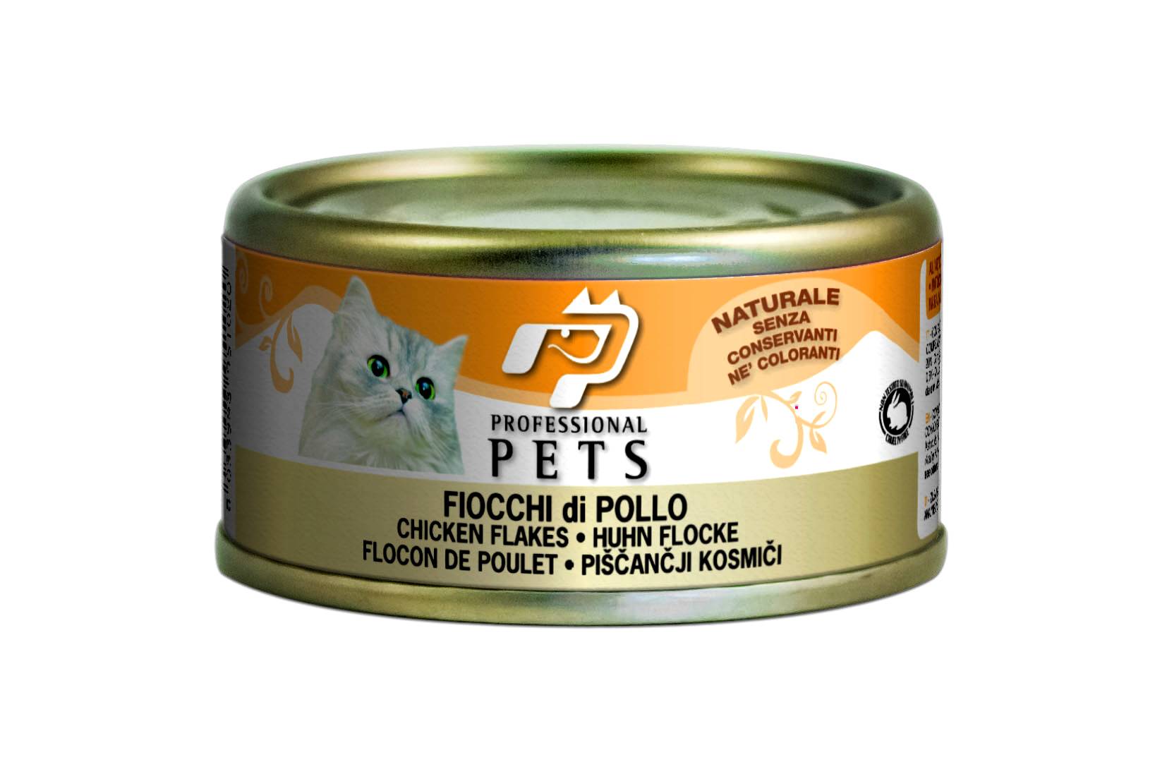 Professional Pets Fiocchi di Pollo Cibo Umido per Gatti