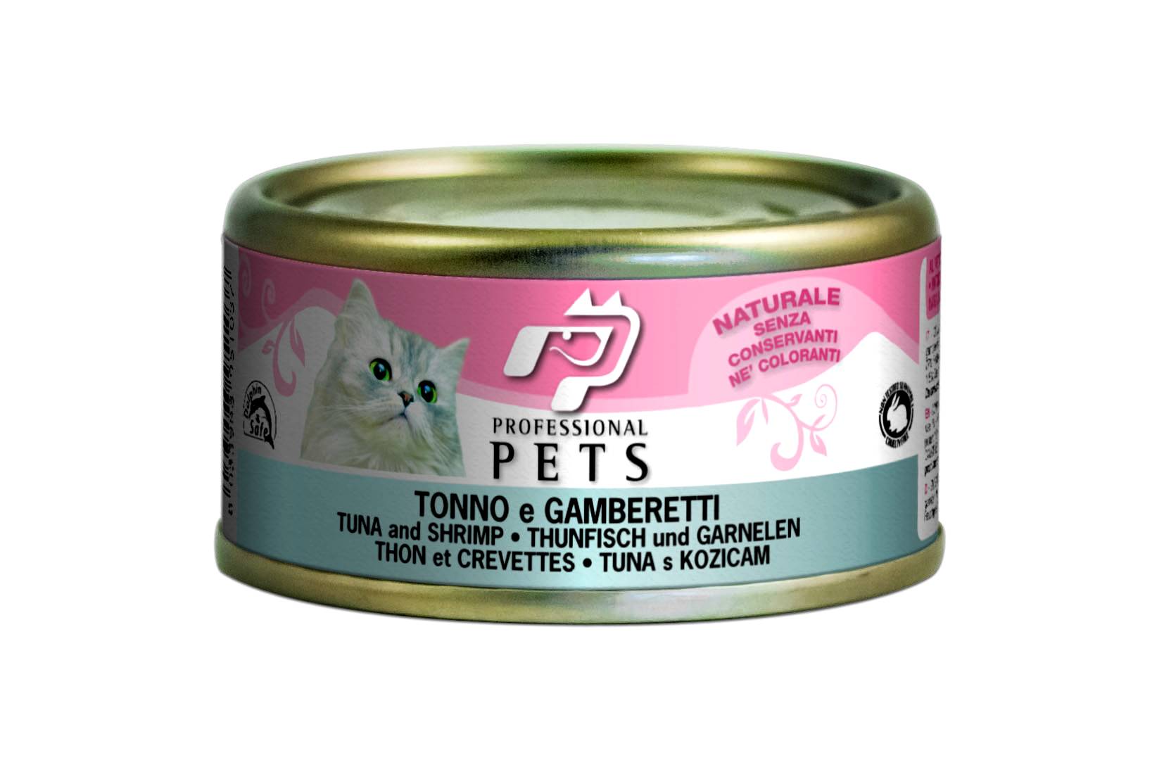 Professional Pets Cibo umido per gatti Tonno e Gamberetti 70 g