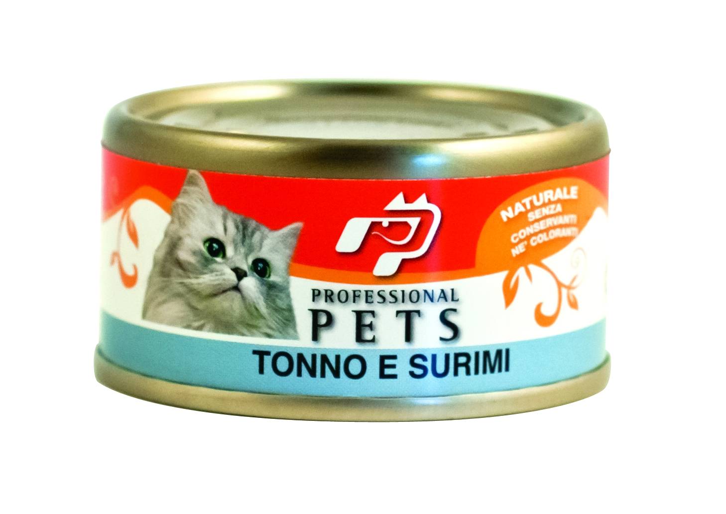 Professional Pets Cibo umido per gatti Tonno e Surimi 70 g