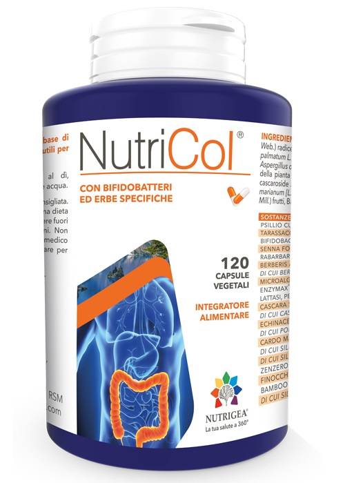 Nutrigea NutriCol Integratore per l'Intestino 120 Capsule Vegetali