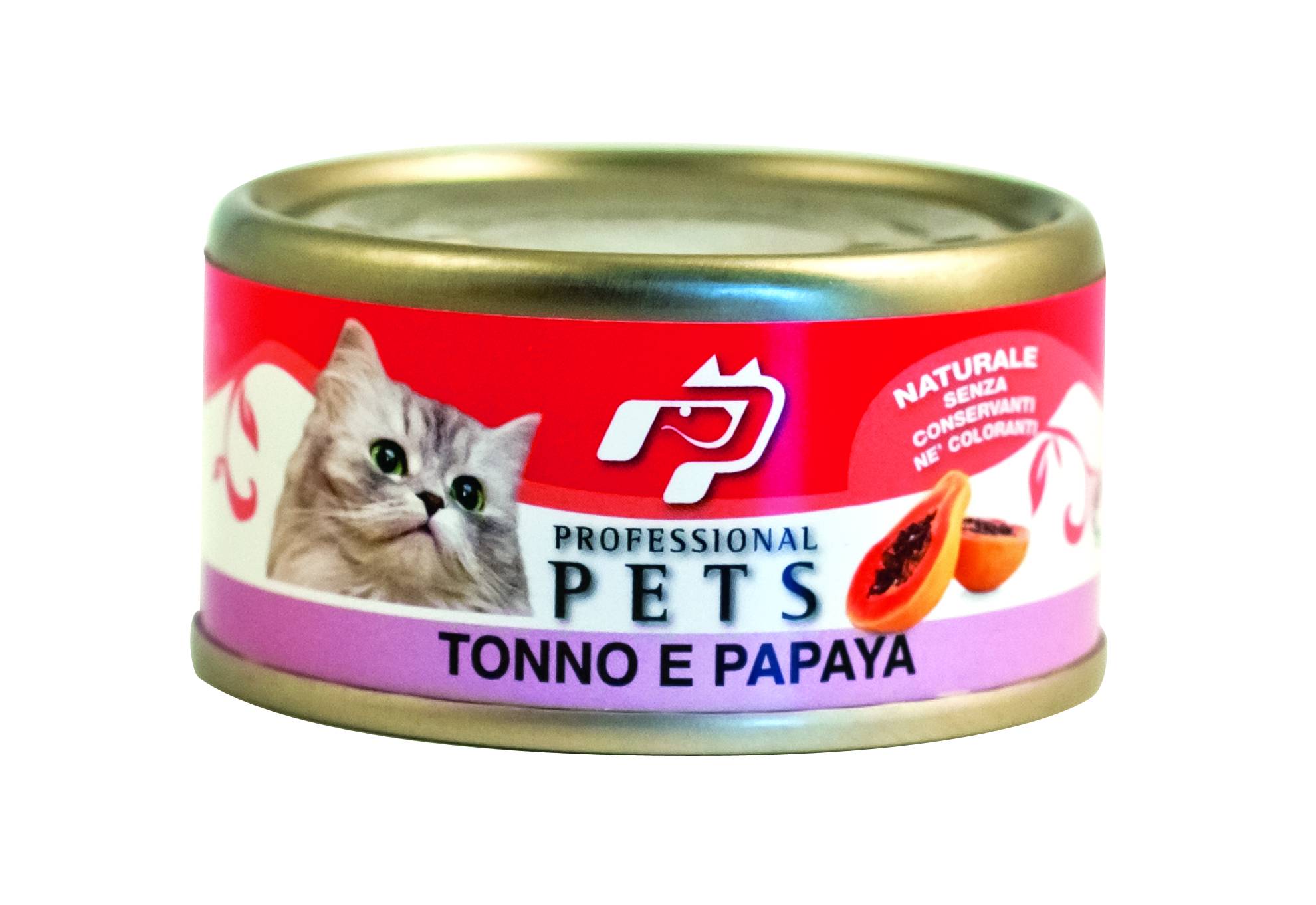Professional Pets Cibo umido per gatti Tonno e Papaya 70 g