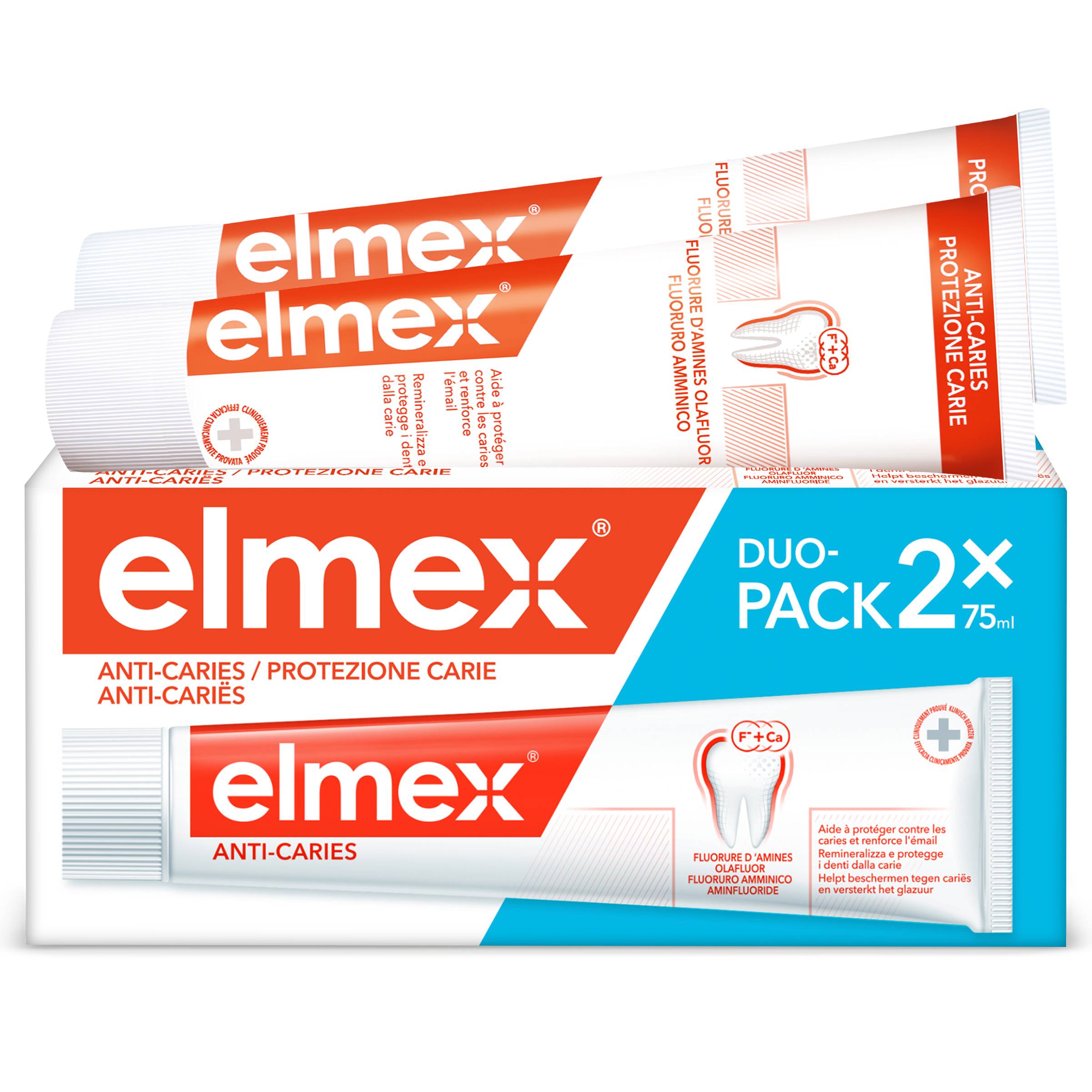 Elmex Protezione Carie Dentifricio Bitubo 2x75 ml