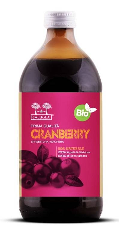 Salugea Succo Cranberry Bio Integratore drenante per le vie urinarie 500 ml