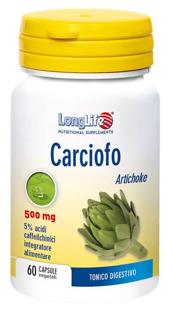 Longlife Carciofo 500 mg Integratore per benessere intestinale 60 Capsule Vegetali