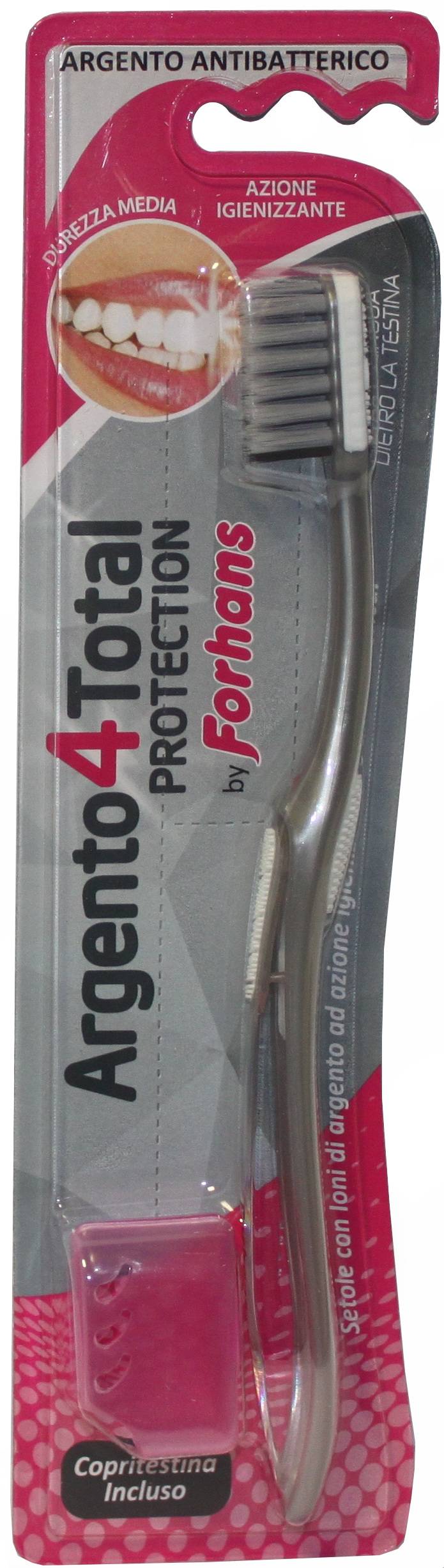 Forhans Silver4White Spazzolino con setole argentate 1 pezzo