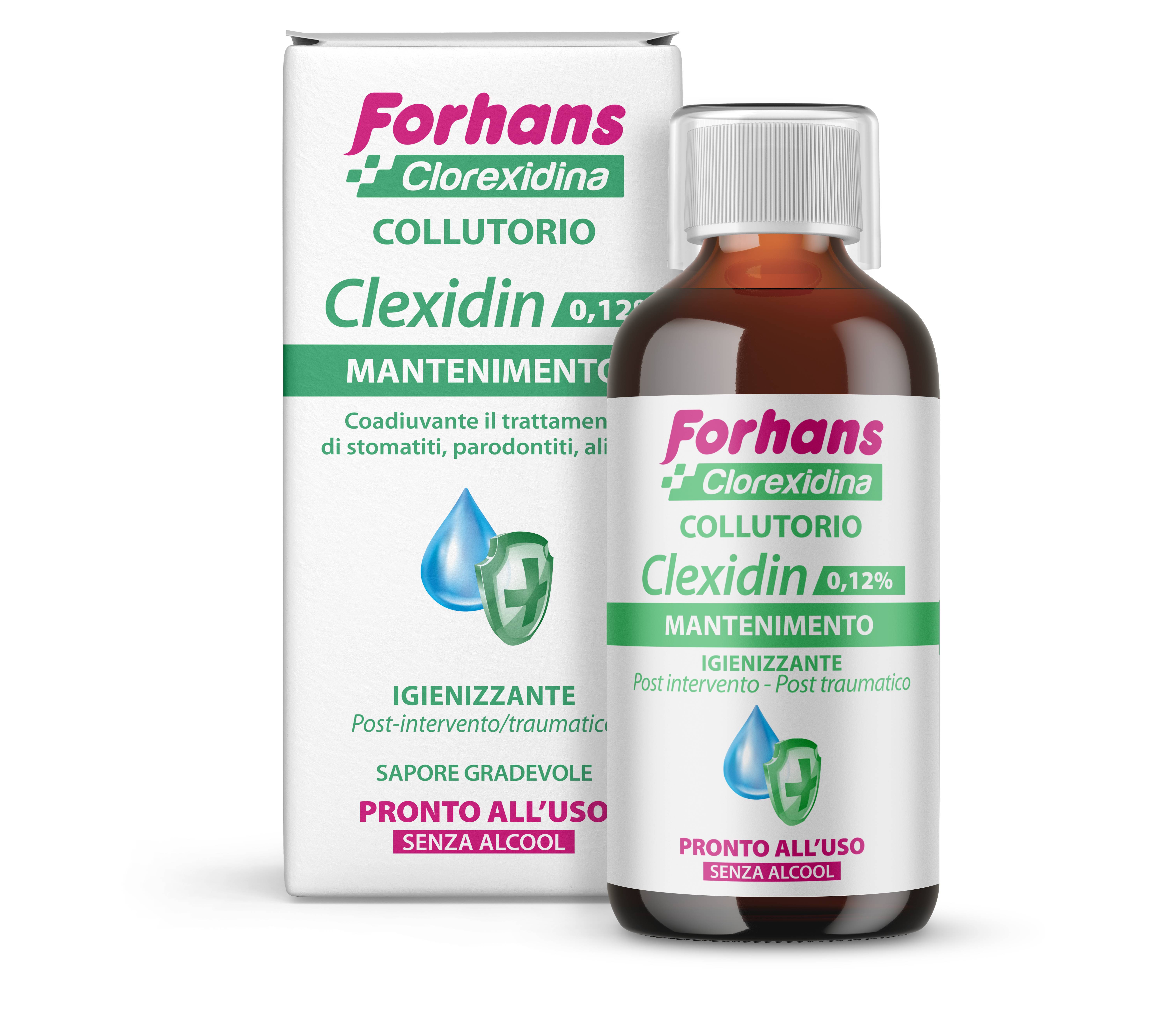 Forhans Clexidin 0.12 Collutorio senza alcool 200 ml