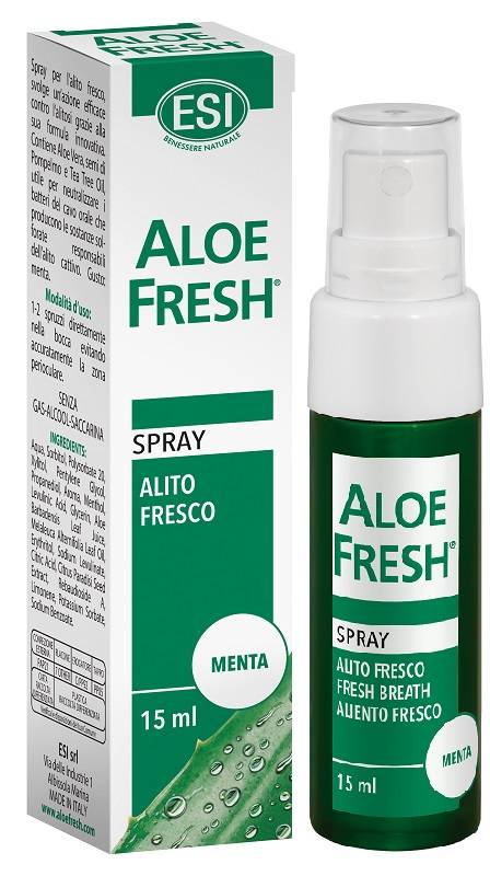 ESI Aloe Fresh Spray per Alito Fresco Gusto Menta Spray 15 ml
