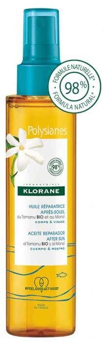 Klorane Olio Ristrutturante Doposole al Tamanu Bio e al Monoï 150 ml