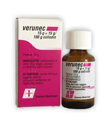 Verunec Collodio Per Verruche e Calli 10 g