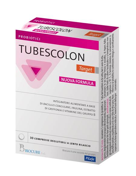 Tubescolon Target Integratore per l'equilibrio intestinale 30 Compresse