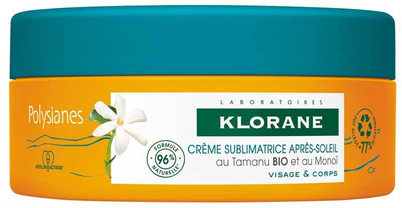 Klorane Crema Sublimatrice Doposole al Tamanu Bio e al Monoï 200 ml