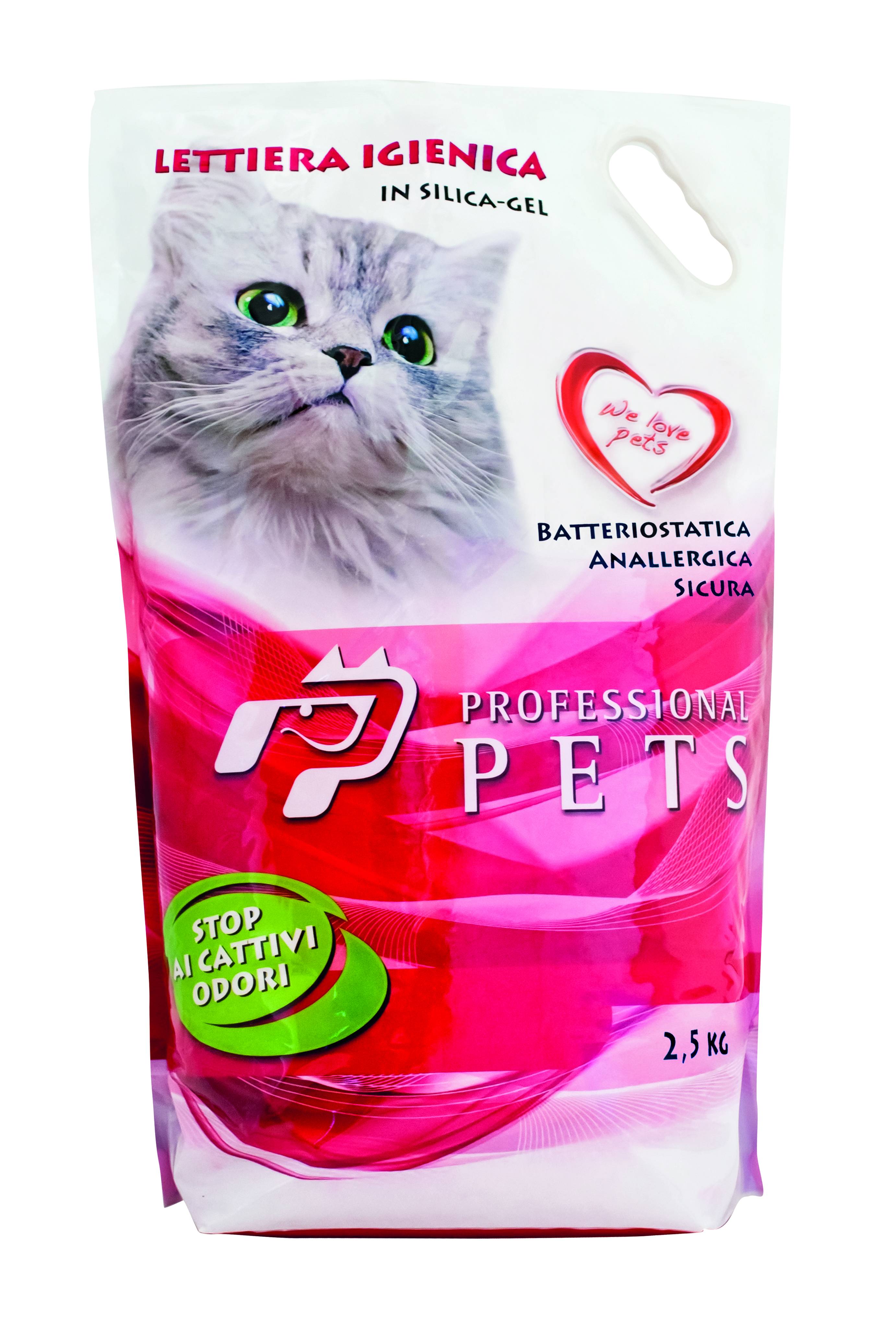 Professional Pets Lettiera in Silice Naturale 2,5 kg