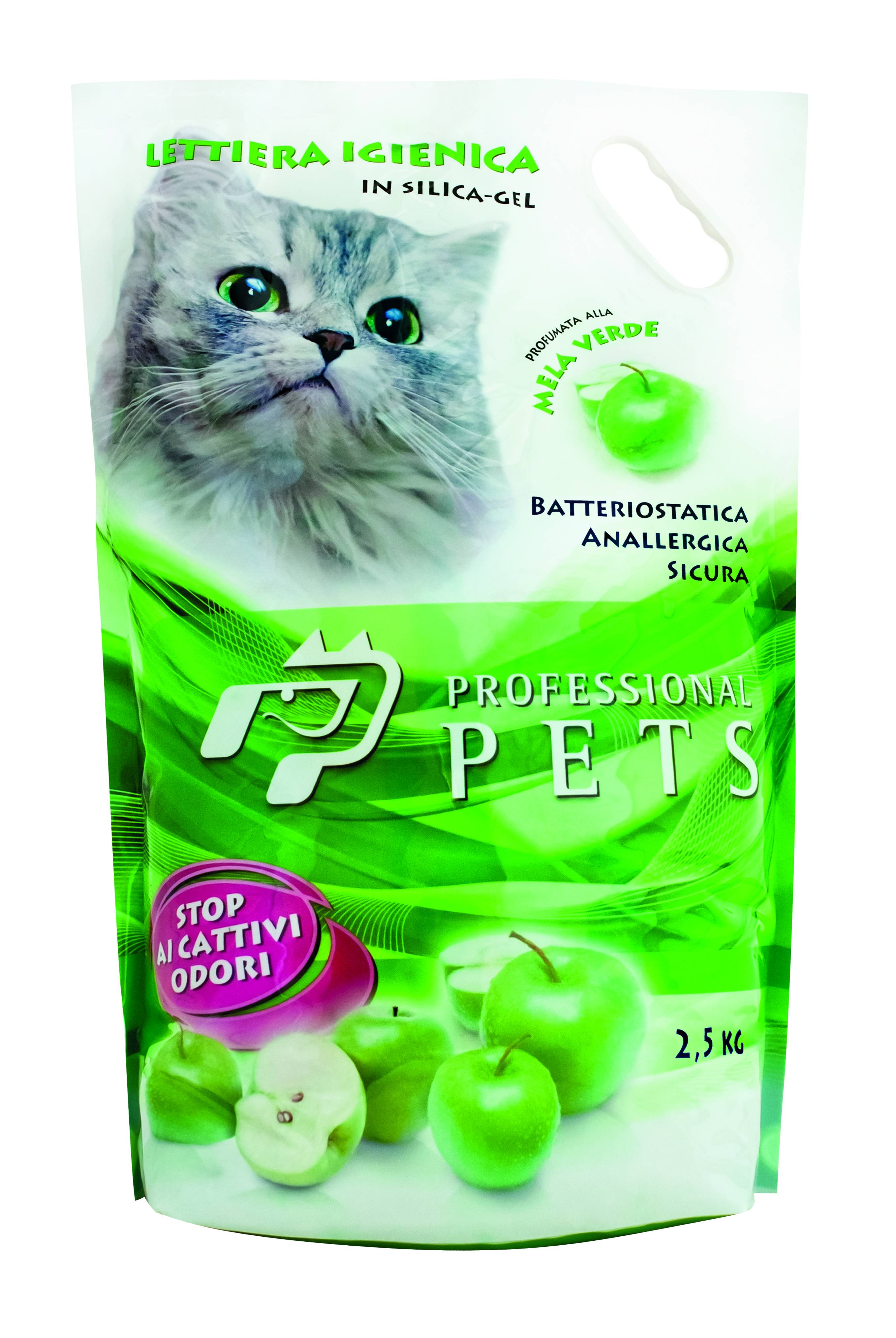 Professional Pets Lettiera in Silice alla Mela Verde