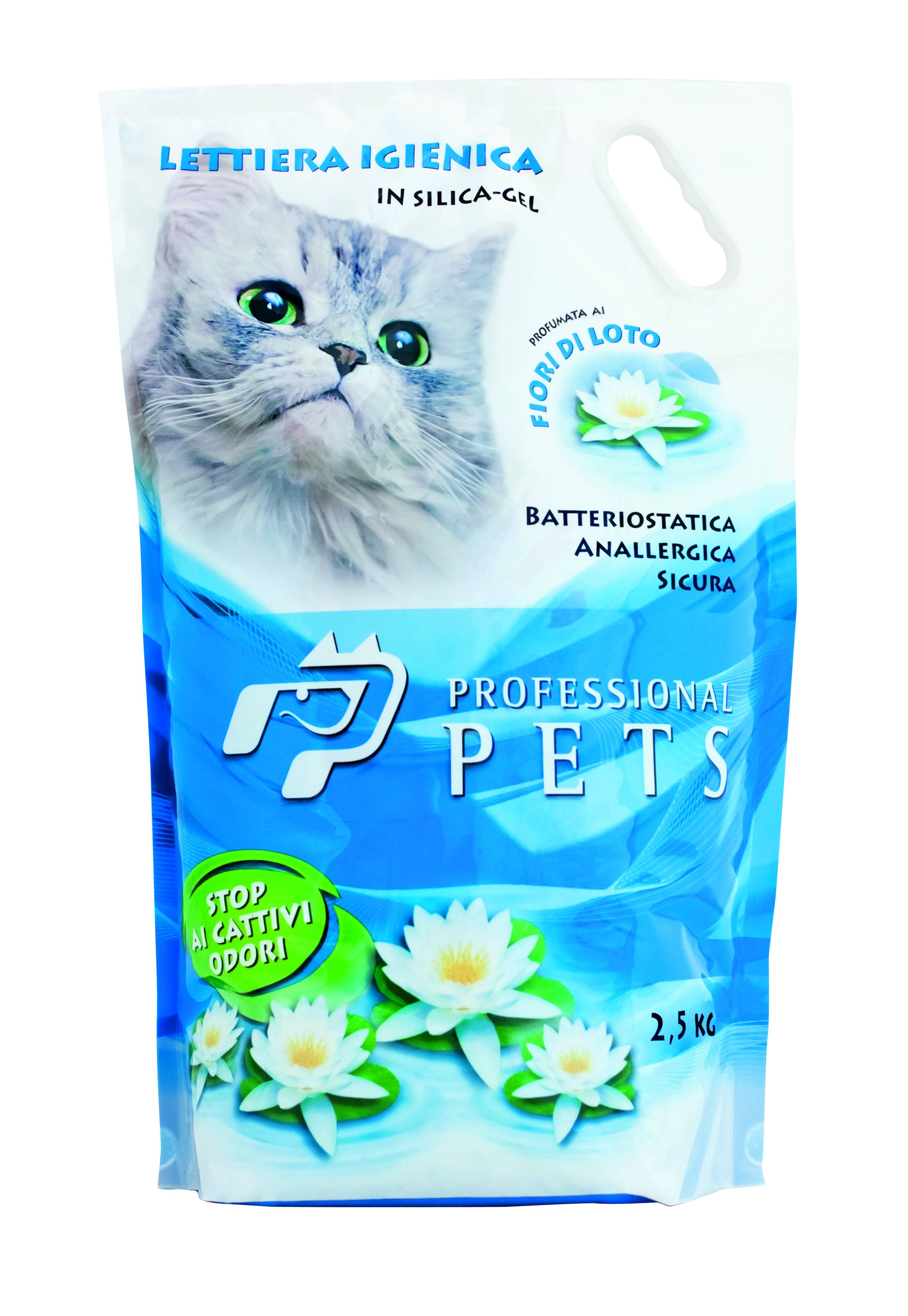 Professional Pets Lettiera in Silice ai Fiori di Loto 2,5 kg