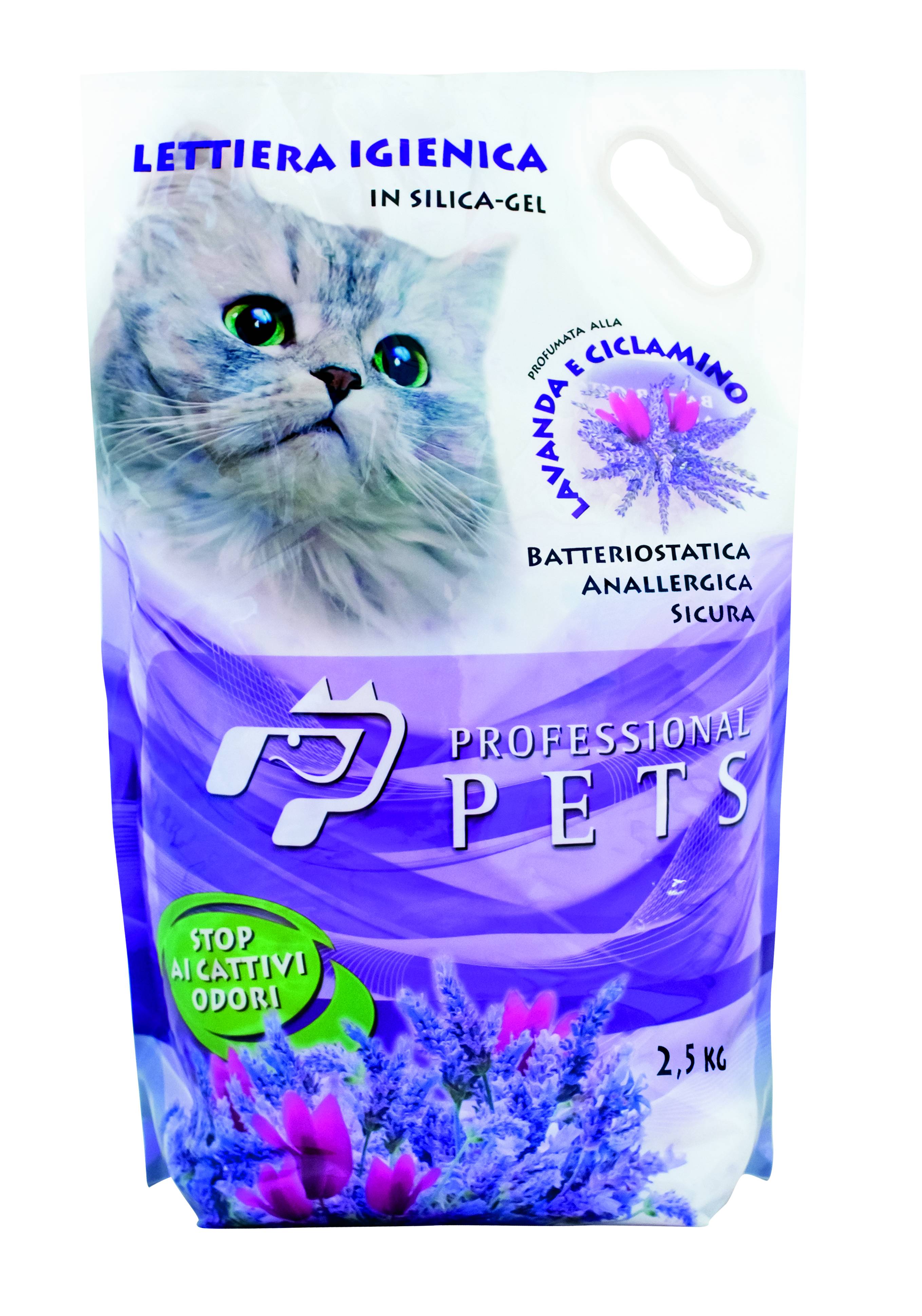 Professional Pets Lettiera in Silice alla Lavanda e Ciclamino