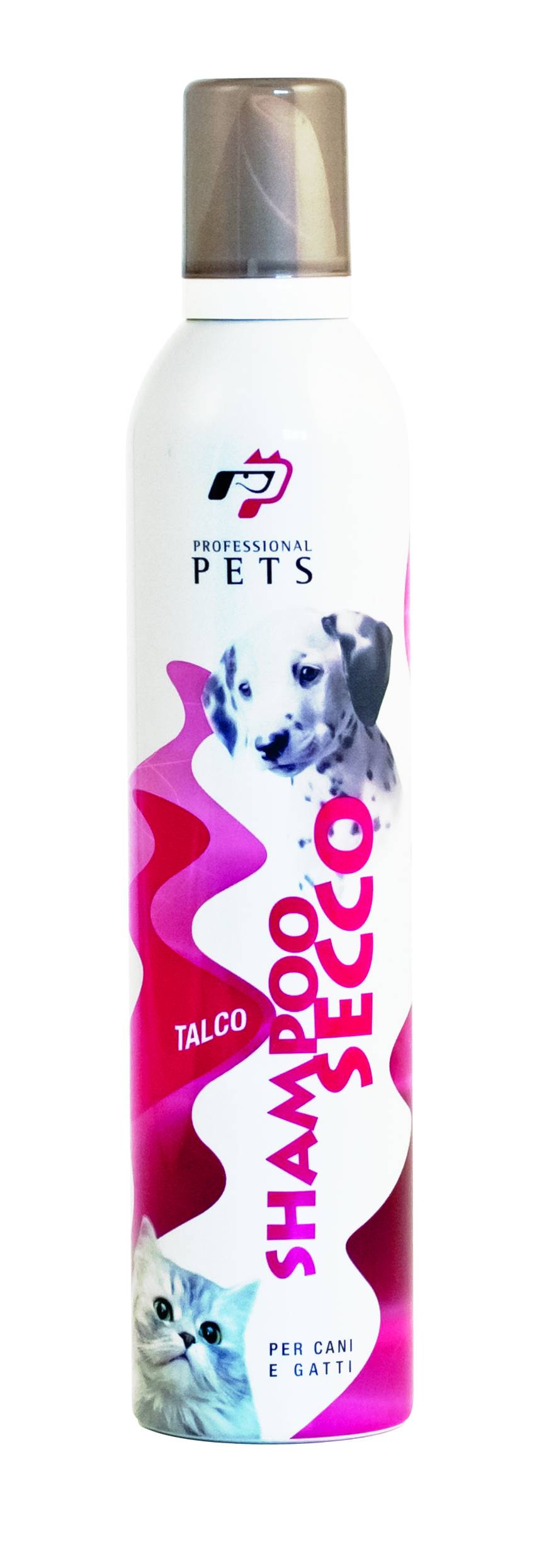 Professional Pets Mousse Shampoo Secco per Cani e Gatti al Talco 400 ml