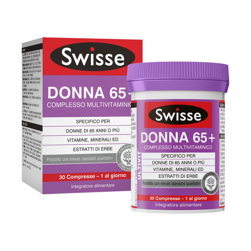 Swisse Multivitaminico Donna 65+ Integratore Benessere Donna 30 compresse