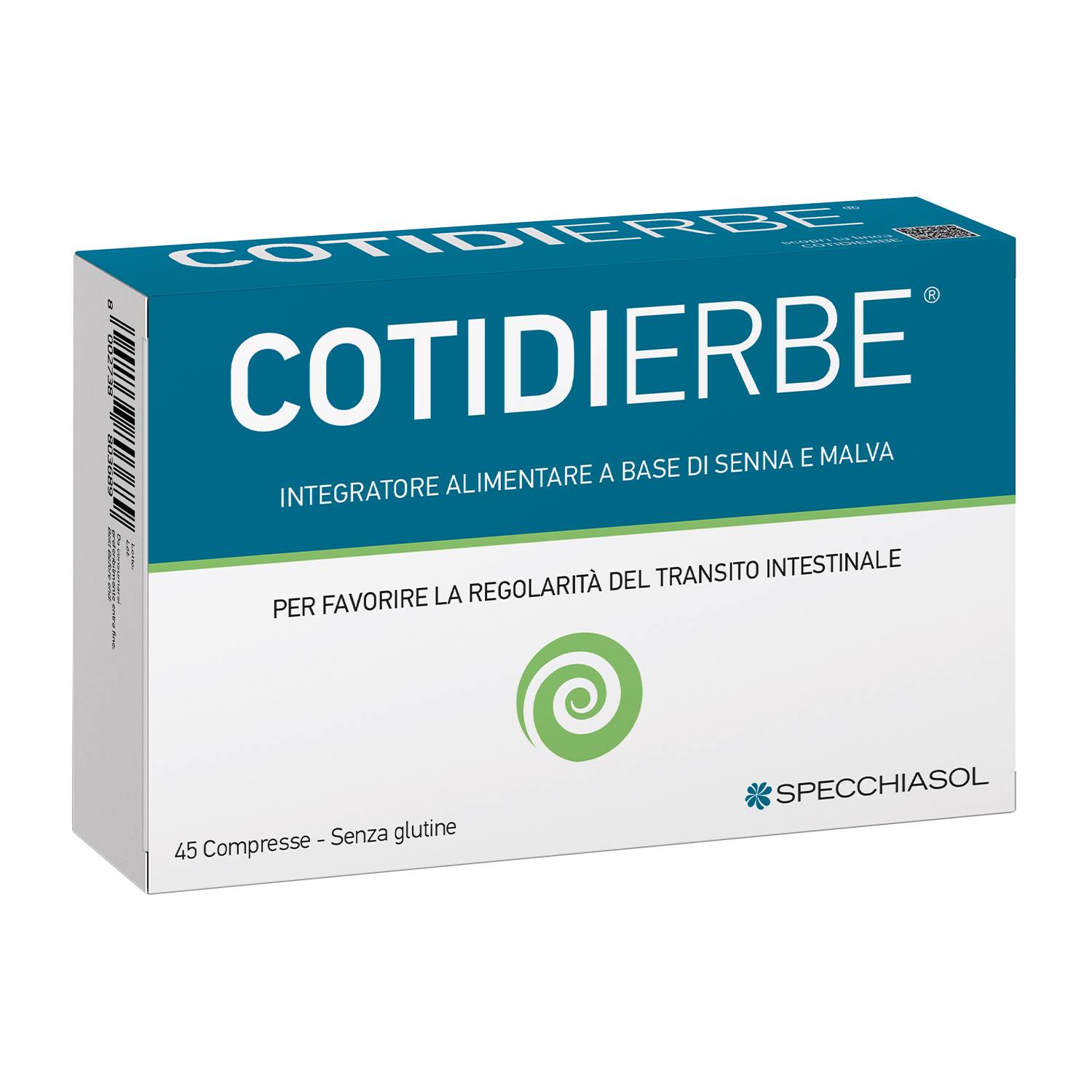 Specchiasol Cotiderbe Integratore per Favorire la Regolarità del Transito Intestinale 45 Compresse
