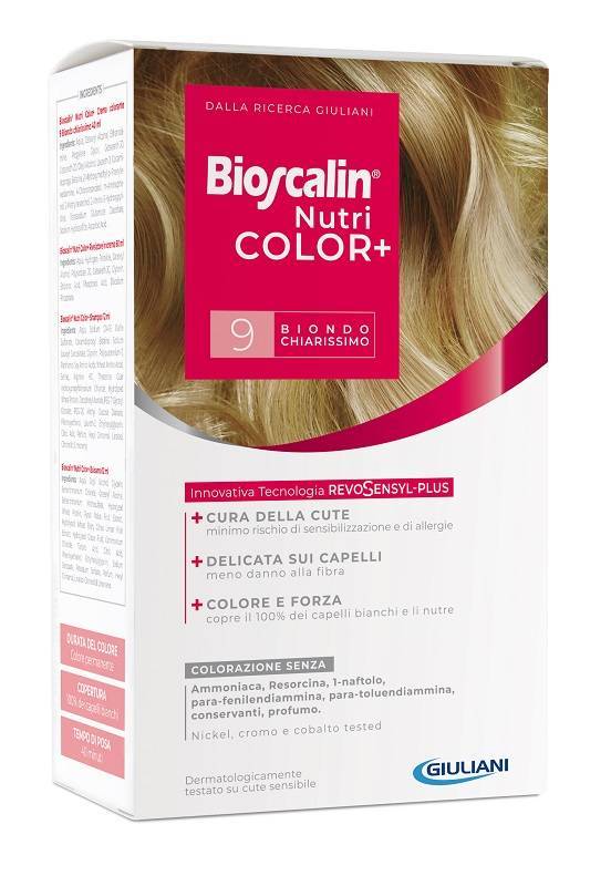 Bioscalin Nutricolor+ 9 Biondo Chiarissimo Colorazione Permanente