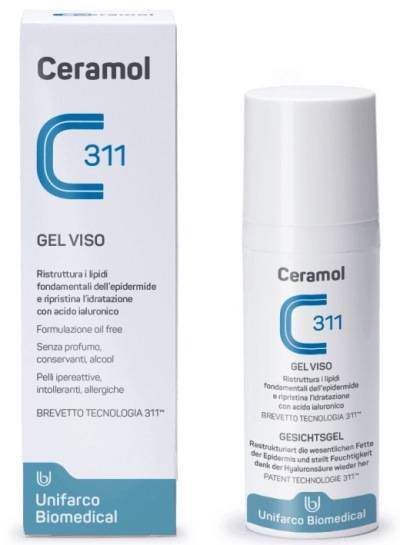 Ceramol Gel Viso Idratante Lenitivo 50 ml