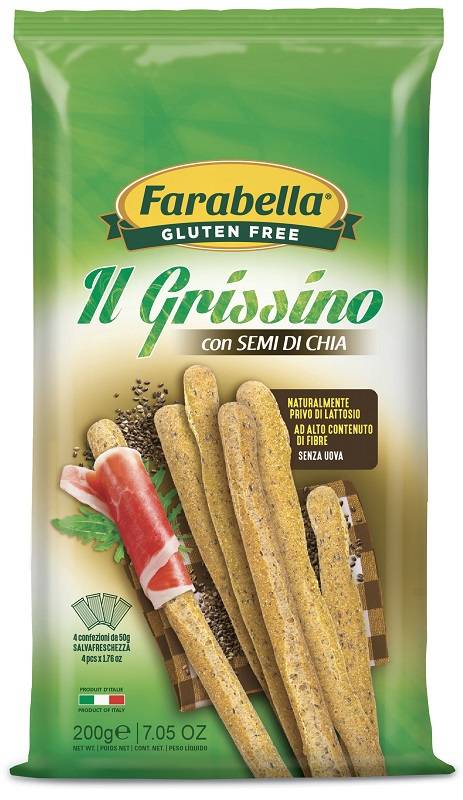 Farabella Grissini con Semi di Chia Senza Glutine 200 grammi