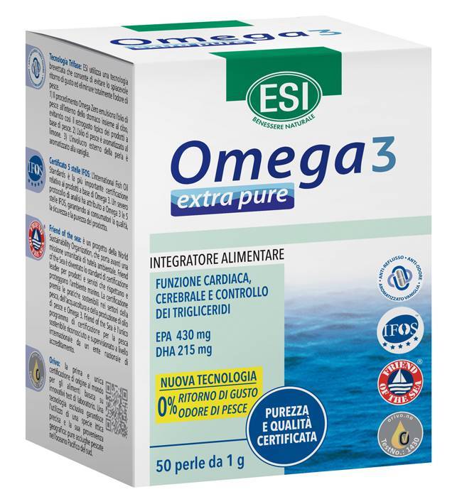 Esi Omega3 Extra Pure Integratore di Omega3 50 perle