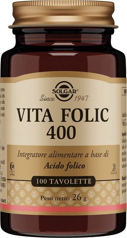 Solgar Vita Folic Integratore per la Gravidanza 100 tavolette