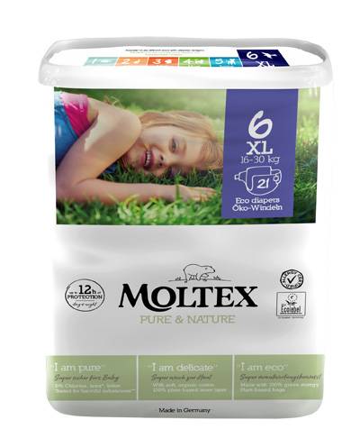 Moltex Pannolini XL 16 - 30 Kg Taglia 6 21 Pezzi