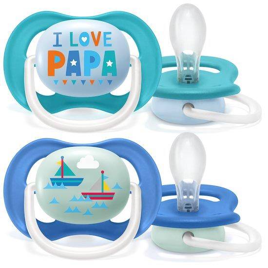 Avent Ultra Air Succhietto Papa/Boat 6 - 18 Mesi 2 Pezzi
