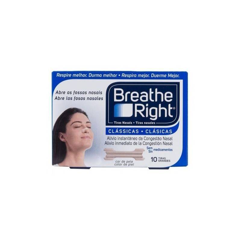Breathe Right Cerotti Nasali Classici 10 Pezzi