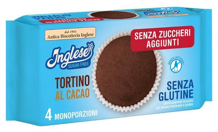 Inglese Tortino al Cacao senza Glutine e Zuccheri Aggiunti 160 g
