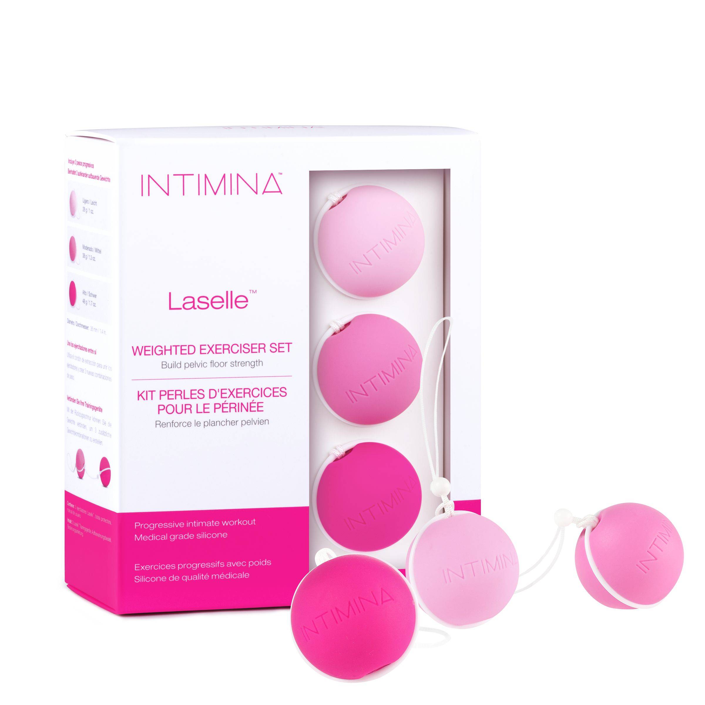 Intimina Laselle Kit di 3 Sfere per Esercizi Kegel