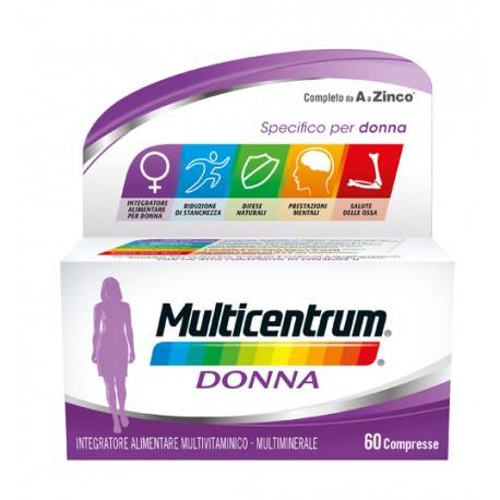 Multicentrum Donna Integratore Alimentare Mutivitaminico Multiminerale 60 compresse