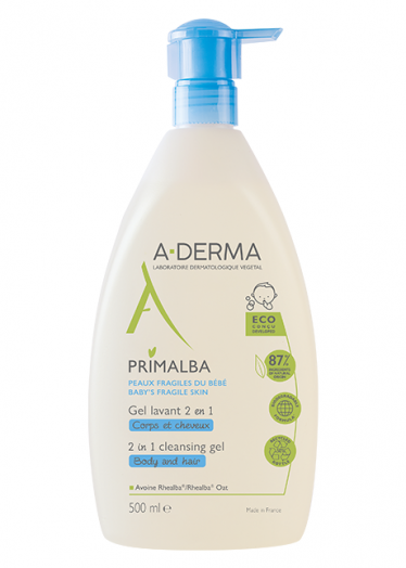 A - Derma Primalba Gel Lavante 2 in 1 Corpo e Capelli 500 ml