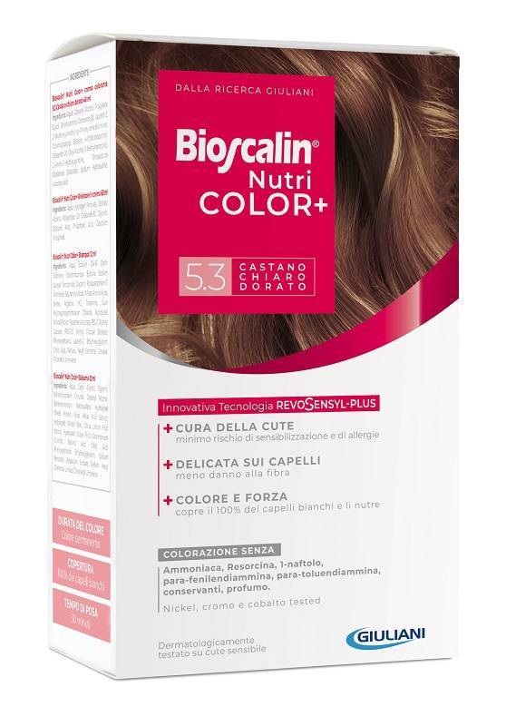 Bioscalin Nutricolor+ 5.3 Castano Chiaro Dorato Colorazione Permanente