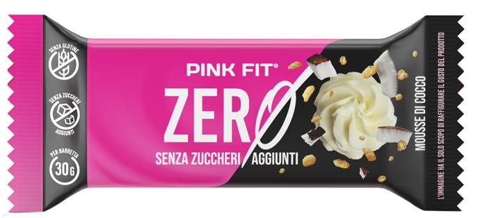 Pink Fit Zero Barretta Mousse di Cocco 30 g