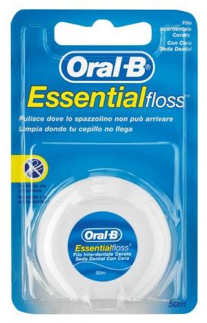 Oral B Essential Floss Filo interdentale Cerato 50 metri