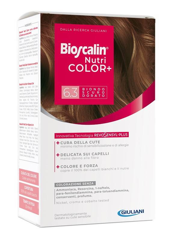Bioscalin Nutricolor+ Tinta per Capelli 6.3 Biondo Scuro Dorato